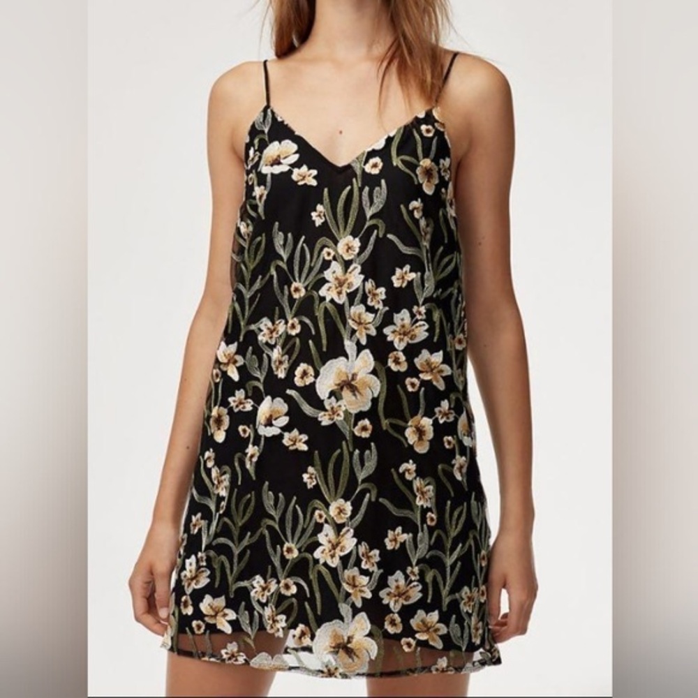 Floral Black Dress